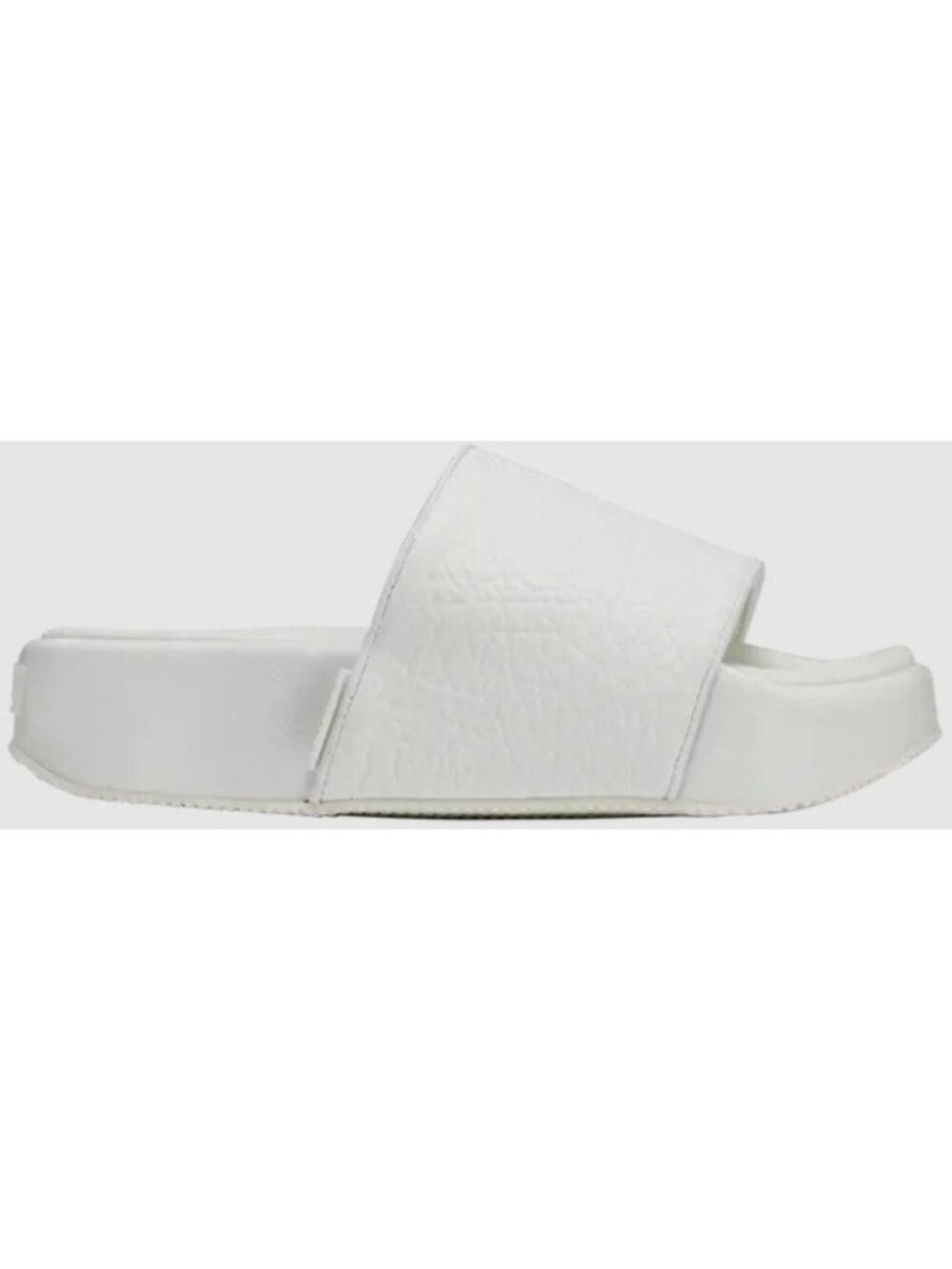 New Y-3 Slide Triple White  F 37 Men's US 4 HR1938